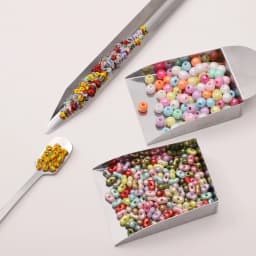 1Pc Stainless Steel Bead Shove Bead Scoop Small Spoon Pearl Shovel Tool for DIY Jewelry Beading Bead Collection and Organization