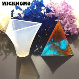 New 1PCS Pyramid 6 Sizes Craft DIY Transparent UV Pyramid Resin Liquid Silicone Combination Molds for Making Jewelry