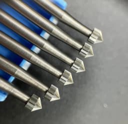 6pcs/set 2.35 Handle Steel Diagonal Needle Engraving Cutter Electric Hollow Q BURS Carving Jewelry Drilling Polishing