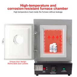 1150℃ High-Temp Muffle Furnace with Observation Window | 1750W Constant Temperature Oven for Jewelry Investment Casting