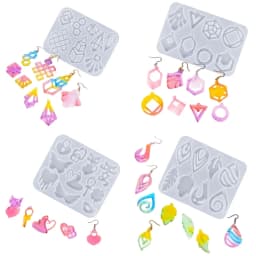 Earring Resin Mold Vintage Pendant Silicone Mould Epoxy Resin Jewelry Making Molds Droplet Animal Charm DIY Mold Jewelry