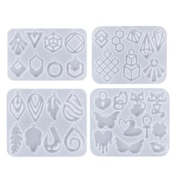Earring Resin Mold Vintage Pendant Silicone Mould Epoxy Resin Jewelry Making Molds Droplet Animal Charm DIY Mold Jewelry