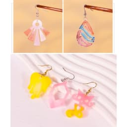 Earring Resin Mold Vintage Pendant Silicone Mould Epoxy Resin Jewelry Making Molds Droplet Animal Charm DIY Mold Jewelry