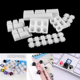 Mechanical Keyboard Resin Key Cap Silicone Mold UV Crystal Epoxy Molds For Manual DIY Handmade Crafts Making Tools