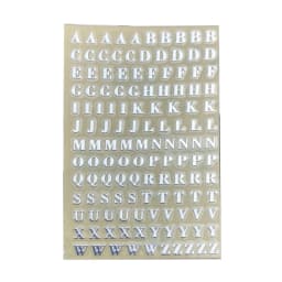 Gold/Silver Alphabet Glitter Epoxy Resin Metal Decorative Stickers English Letters Numbers UV Epoxy Resin Fillings Filler