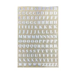 Gold/Silver Alphabet Glitter Epoxy Resin Metal Decorative Stickers English Letters Numbers UV Epoxy Resin Fillings Filler