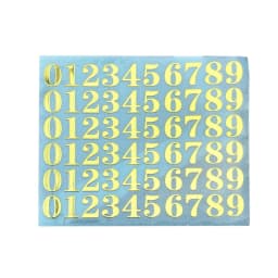 Gold/Silver Alphabet Glitter Epoxy Resin Metal Decorative Stickers English Letters Numbers UV Epoxy Resin Fillings Filler