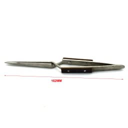 1 Piece Stainless Steel Welding Clamp Serrated Jaw Cross Locking Soldering Tweezers for Jewelry Making Gold Smith Precision Tool