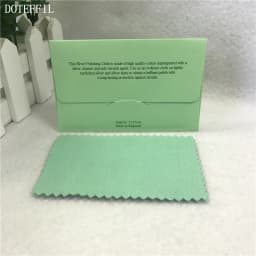 DOTEFFIL 925 Sterling silver Jewelry Cleaning Cloth Silver Polishing Cloth 11x7cm Women 925 Silver Jewelry Cleaning Cloth