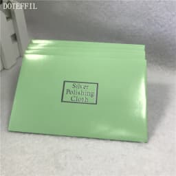DOTEFFIL 925 Sterling silver Jewelry Cleaning Cloth Silver Polishing Cloth 11x7cm Women 925 Silver Jewelry Cleaning Cloth