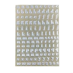 Letter Stickers Number Metal Stickers Combination Word Stickers Art Sticker
