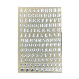 Letter Stickers Number Metal Stickers Combination Word Stickers Art Sticker