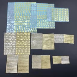Letter Stickers Number Metal Stickers Combination Word Stickers Art Sticker