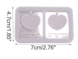 Silicone Quicksand Shaker Mold Butterfly Love Heart Peach Cloud Epoxy Resin DIY Jewelry Necklace Pendant Crafts Casting Tools