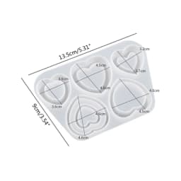 Silicone Quicksand Shaker Mold Butterfly Love Heart Peach Cloud Epoxy Resin DIY Jewelry Necklace Pendant Crafts Casting Tools
