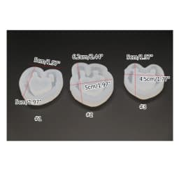 Silicone Quicksand Shaker Mold Butterfly Love Heart Peach Cloud Epoxy Resin DIY Jewelry Necklace Pendant Crafts Casting Tools