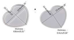 Silicone Quicksand Shaker Mold Butterfly Love Heart Peach Cloud Epoxy Resin DIY Jewelry Necklace Pendant Crafts Casting Tools