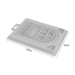 Gray Flocked Bead Board Bracelet Beading Organizer Jewelry Making Tray WorkBenches Size Measuring Plate Craft Tool Accessories
