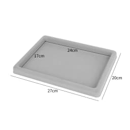 Gray Flocked Bead Board Bracelet Beading Organizer Jewelry Making Tray WorkBenches Size Measuring Plate Craft Tool Accessories