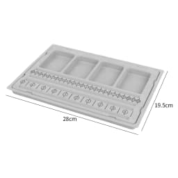 Gray Flocked Bead Board Bracelet Beading Organizer Jewelry Making Tray WorkBenches Size Measuring Plate Craft Tool Accessories