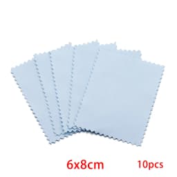 10pcs Polish Polishing Cloth Silver Color Cleaning Polishing Cloth Soft Clean Wipe Wiping Cloth For Silver Gold Jewelry Tools
