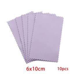 10pcs Polish Polishing Cloth Silver Color Cleaning Polishing Cloth Soft Clean Wipe Wiping Cloth For Silver Gold Jewelry Tools