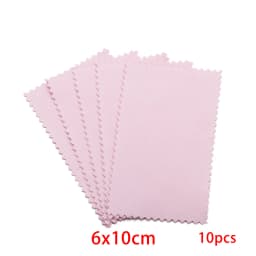 10pcs Polish Polishing Cloth Silver Color Cleaning Polishing Cloth Soft Clean Wipe Wiping Cloth For Silver Gold Jewelry Tools