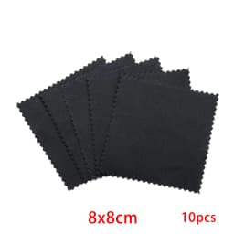 10pcs Polish Polishing Cloth Silver Color Cleaning Polishing Cloth Soft Clean Wipe Wiping Cloth For Silver Gold Jewelry Tools