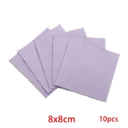 10pcs Polish Polishing Cloth Silver Color Cleaning Polishing Cloth Soft Clean Wipe Wiping Cloth For Silver Gold Jewelry Tools