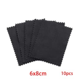 10pcs Polish Polishing Cloth Silver Color Cleaning Polishing Cloth Soft Clean Wipe Wiping Cloth For Silver Gold Jewelry Tools
