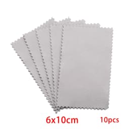 10pcs Polish Polishing Cloth Silver Color Cleaning Polishing Cloth Soft Clean Wipe Wiping Cloth For Silver Gold Jewelry Tools