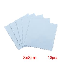 10pcs Polish Polishing Cloth Silver Color Cleaning Polishing Cloth Soft Clean Wipe Wiping Cloth For Silver Gold Jewelry Tools