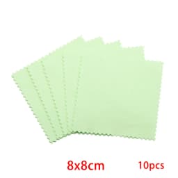 10pcs Polish Polishing Cloth Silver Color Cleaning Polishing Cloth Soft Clean Wipe Wiping Cloth For Silver Gold Jewelry Tools