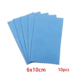 10pcs Polish Polishing Cloth Silver Color Cleaning Polishing Cloth Soft Clean Wipe Wiping Cloth For Silver Gold Jewelry Tools