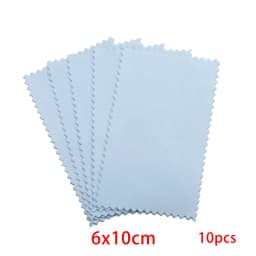 10pcs Polish Polishing Cloth Silver Color Cleaning Polishing Cloth Soft Clean Wipe Wiping Cloth For Silver Gold Jewelry Tools