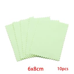 10pcs Polish Polishing Cloth Silver Color Cleaning Polishing Cloth Soft Clean Wipe Wiping Cloth For Silver Gold Jewelry Tools