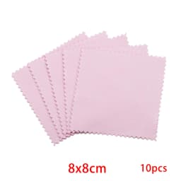 10pcs Polish Polishing Cloth Silver Color Cleaning Polishing Cloth Soft Clean Wipe Wiping Cloth For Silver Gold Jewelry Tools