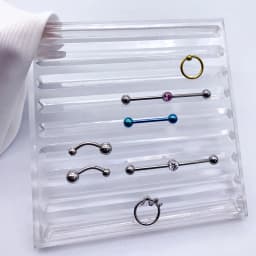 Hot Selling Acrylic Display Frame Umbilical Tongue Lip Nail Puncture Jewelry High Penetration Fine Polishing Display Frame