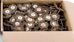 100pcs/144pcs Abrasive Brushes Dremel Accessories Polishing Wheel Rotary Tools Cotton Wheel Polish 2.35mm Shank 1 Storage Box