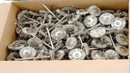 100pcs/144pcs Abrasive Brushes Dremel Accessories Polishing Wheel Rotary Tools Cotton Wheel Polish 2.35mm Shank 1 Storage Box