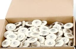 100pcs/144pcs Abrasive Brushes Dremel Accessories Polishing Wheel Rotary Tools Cotton Wheel Polish 2.35mm Shank 1 Storage Box
