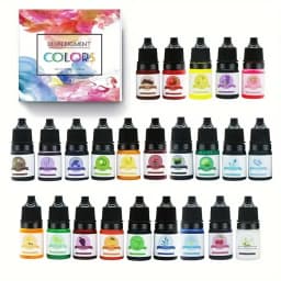 Epoxy Pigment 24 Colors 5ml Epoxy Resin Dye Liquid Epoxy Resin Colorant for Resin Art Paint Jewellery Crafts Coloring