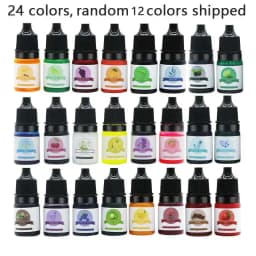 Epoxy Pigment 24 Colors 5ml Epoxy Resin Dye Liquid Epoxy Resin Colorant for Resin Art Paint Jewellery Crafts Coloring