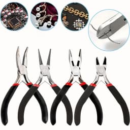 4pcs/1pcs Multifunctional Jewelry Pliers Manual Pointed-Nosed Pliers Oblique Pliers Mini Pointed-Nosed Pliers, For Jewelry Makin
