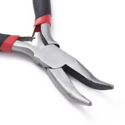 PandaHall Jewelry Pliers Bent Nose Plier Carbon-Hardened Steel Handmade Craft Jewelry Making Tools 12.5cm long
