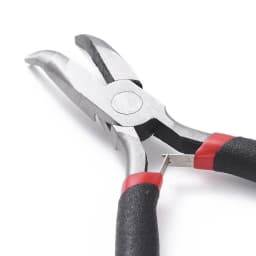 PandaHall Jewelry Pliers Bent Nose Plier Carbon-Hardened Steel Handmade Craft Jewelry Making Tools 12.5cm long