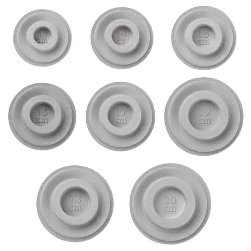 P9FE 8pcs Gray Flocked Bead Board Bracelets Beading Organizer Jewelry Making Tray WorkBenches Size Measuring Plate Craft Tool