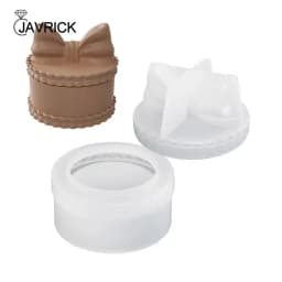 Silicone Mold Bowknot Jewelry Box Molds with Lid Cup Molds Home Decors