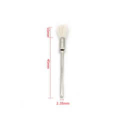 20pcs Hair Polishing Brush Abrasive Tools 2.35mm Shank Steel Wire Wheel Brushes for Metal Rust Removal