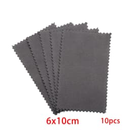 10Pcs Jewelry Polishing Cloths Soft Clean Wiping Cloth Remove Stains Double-Sided Cleaning Cloth For Silver Gold Jewelry Tools